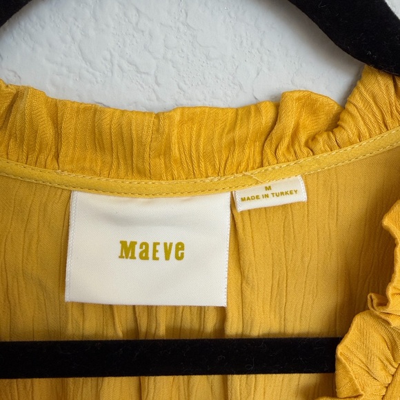 Anthropologie Maeve La Habana V-Neck Boho Sleeveless Mango Midi Dress - Picture 4 of 5